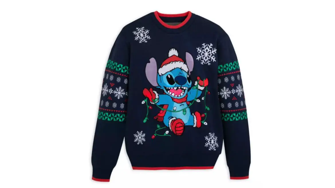 Stitch Light-Up Holiday Sweater Brings the Magic of Christmas to Your Wardrobe!