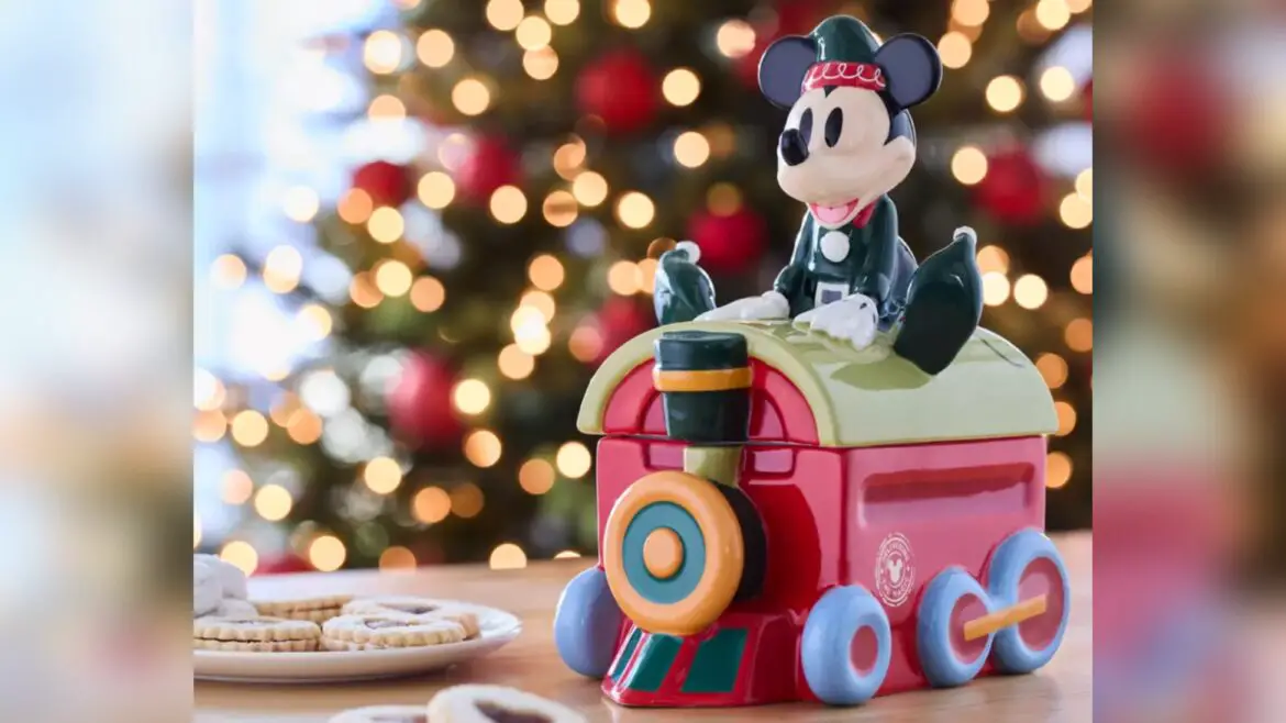 Mickey Mouse Holiday Cookie Jar Brings Festive Cheer to Your Home!