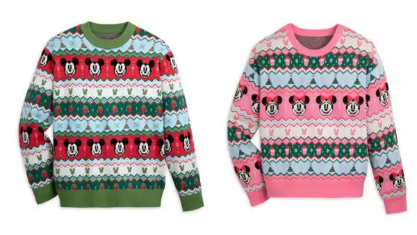 Mickey and Minnie Holiday Sweaters