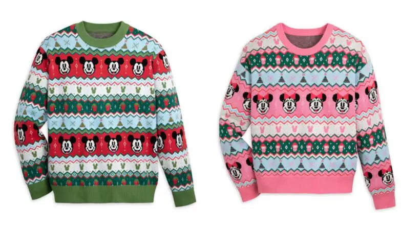 Mickey and Minnie Holiday Sweaters