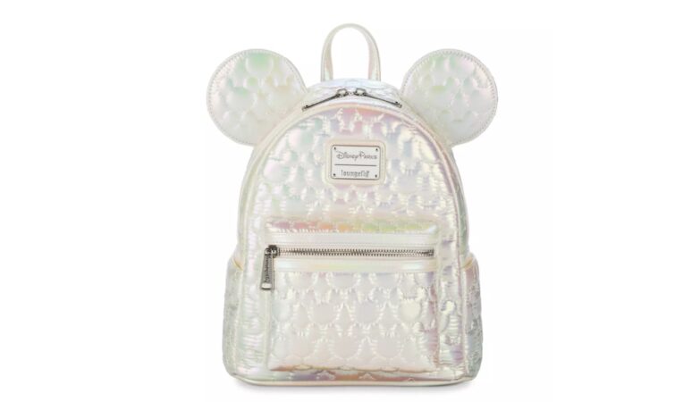 Mickey Mouse Icon Quilted Iridescent Loungefly Mini Backpack