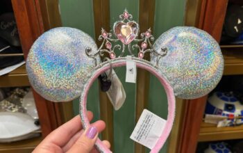 Disney Princess Iridescent Ear Headband with Tiara