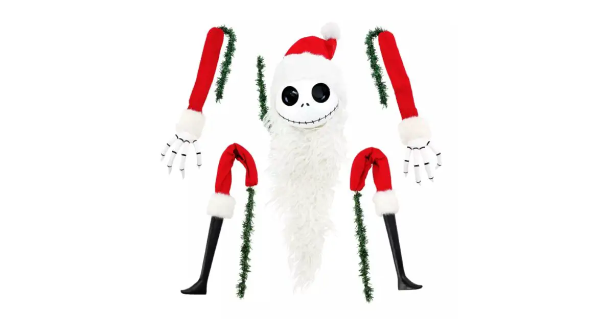 Bring Spooky Charm to Your Christmas Tree with the Santa Jack Skellington Tree Pick Set!