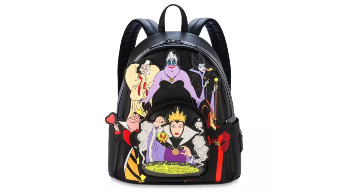 Cast A Spell On Your Wardrobe With This Disney Villains Glow-in-the-Dark Loungefly Mini Backpack!