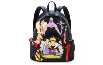 Disney Villains Glow-in-the-Dark Loungefly Mini Backpack