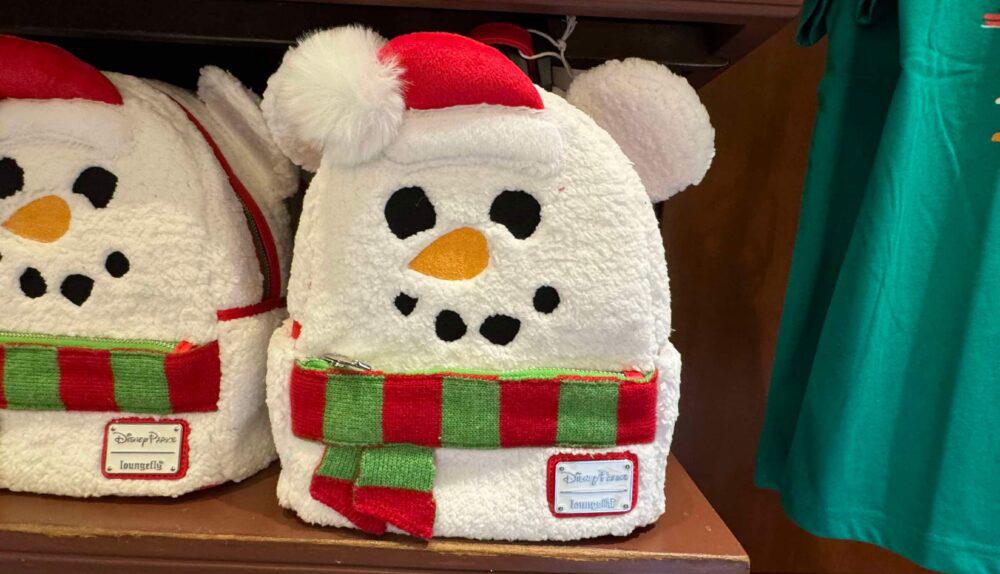 Mickey Mouse Snowman Holiday Loungefly Mini Backpack