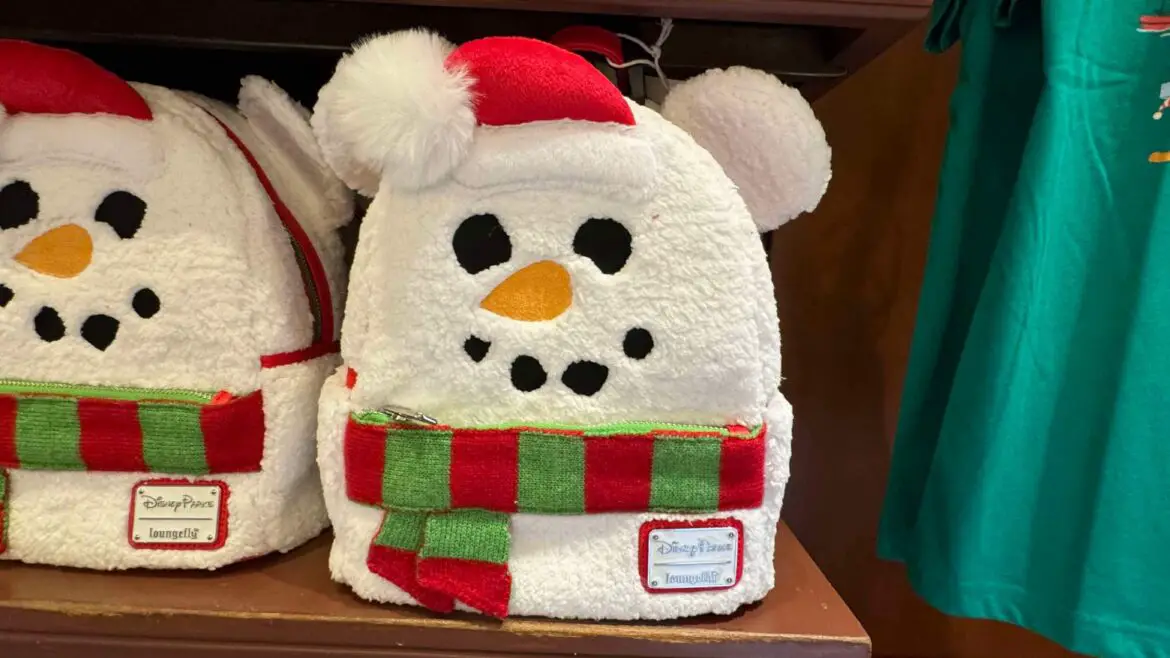 This Mickey Mouse Snowman Holiday Loungefly Mini Backpack Is A Must Have for the Season!