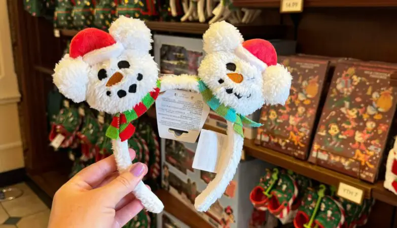 Mickey Mouse Snowman Holiday Ear Headband