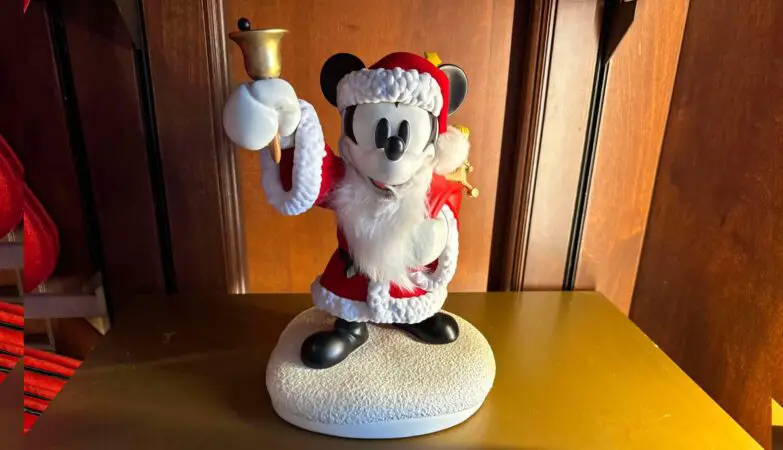 Santa Mickey Mouse Holiday Figure