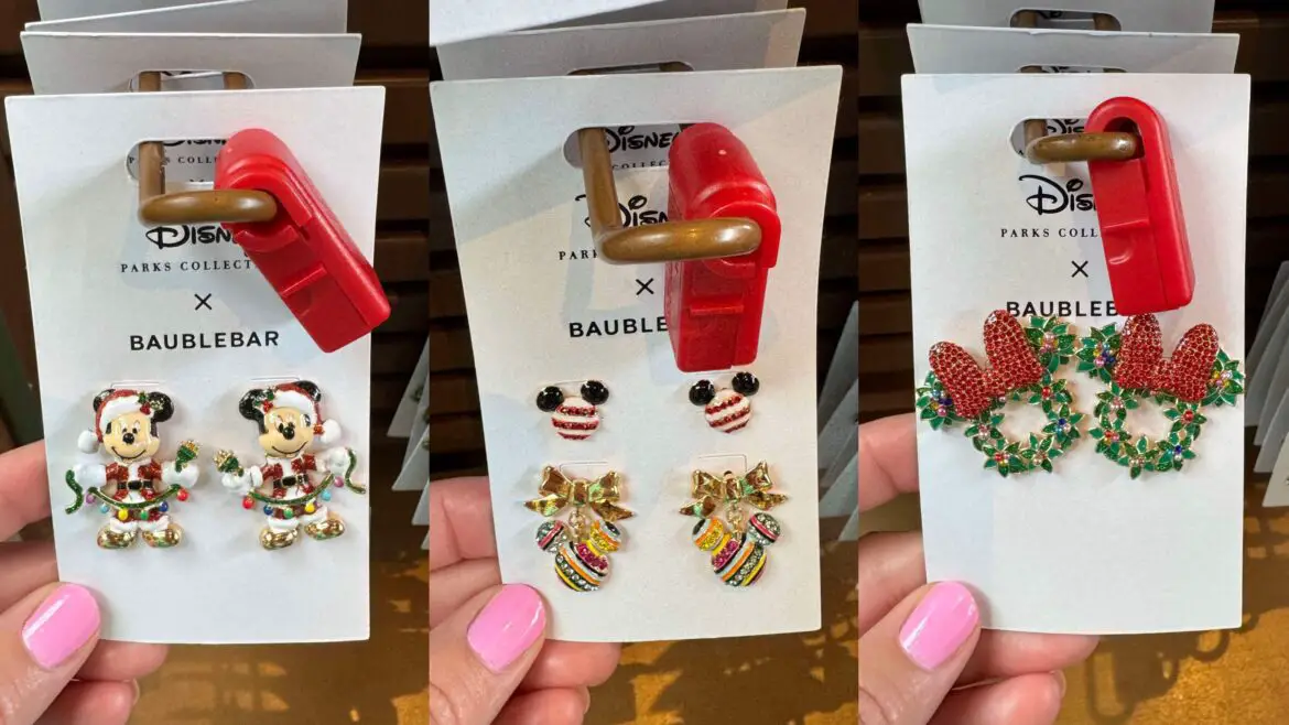 Festive Finds: New BaubleBar Christmas Earrings at Epcot!