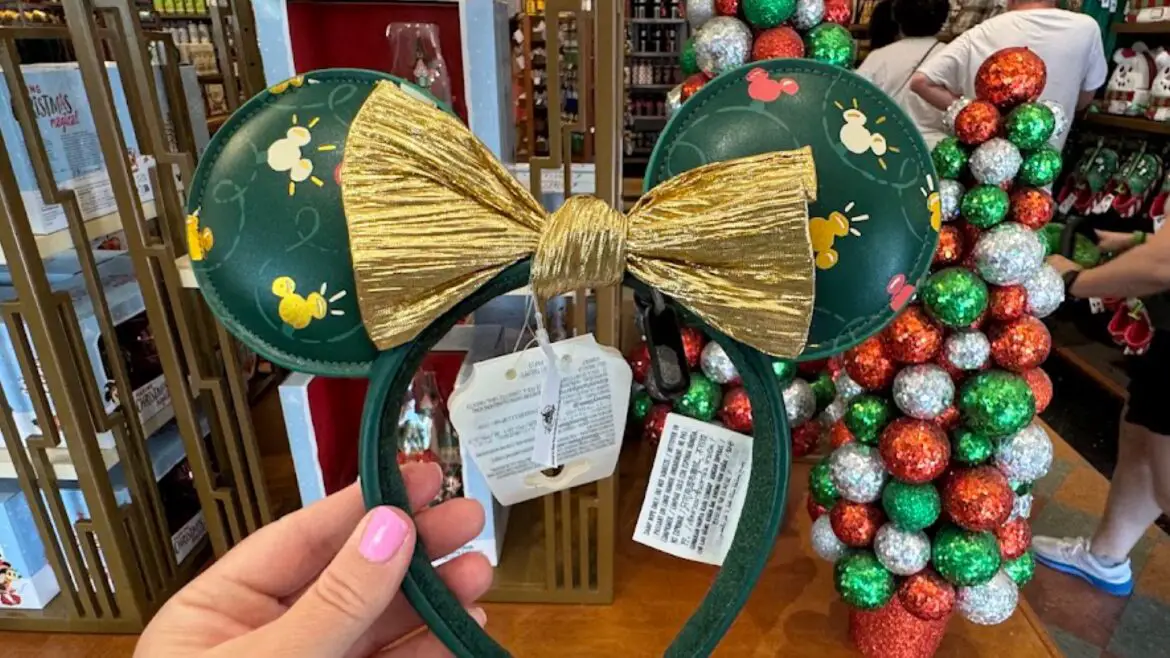 Shine Bright With The Mickey Mouse Icon Holiday Lights Ear Headband!