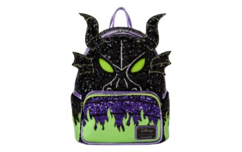 Maleficent Dragon Sequin Light Up Glow Backpack