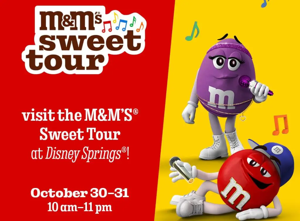 M&M Sweet Tour Coming to Disney Springs 1