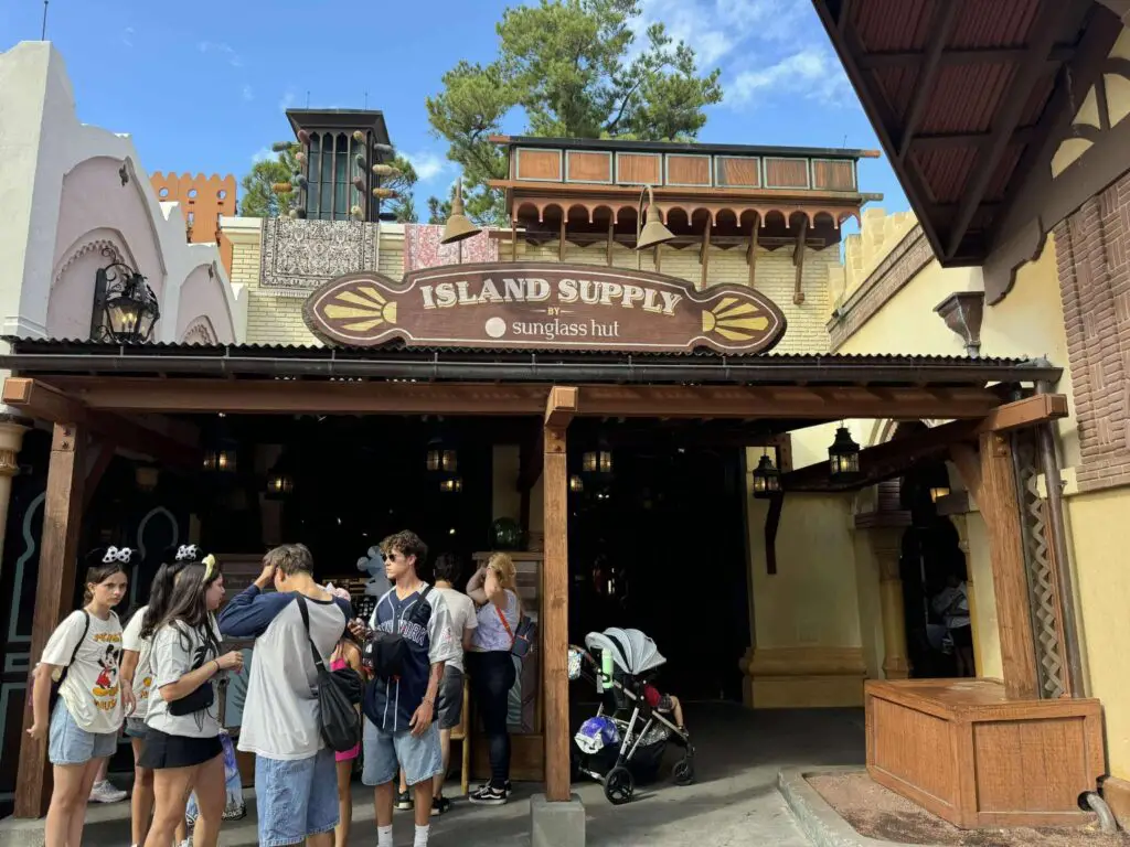 New Animal Print Pavement Installed Outside Sunglass Hut in Adventureland 3