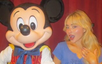 Pop Star Sabrina Carpenter visited Magic Kingdom and met Mickey Mouse 2