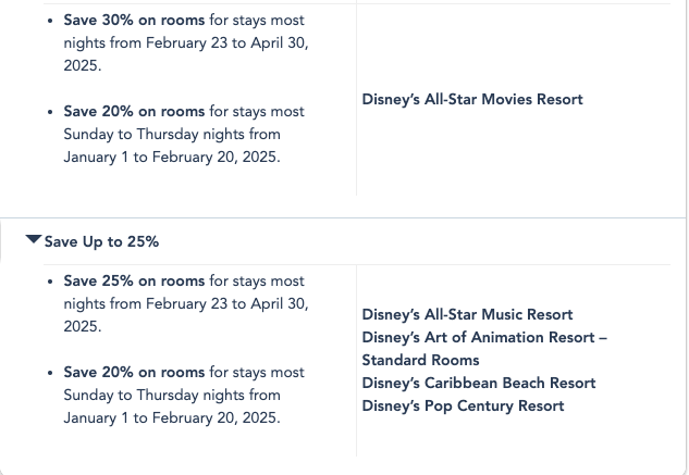 disney annual pass room offer 2025 2