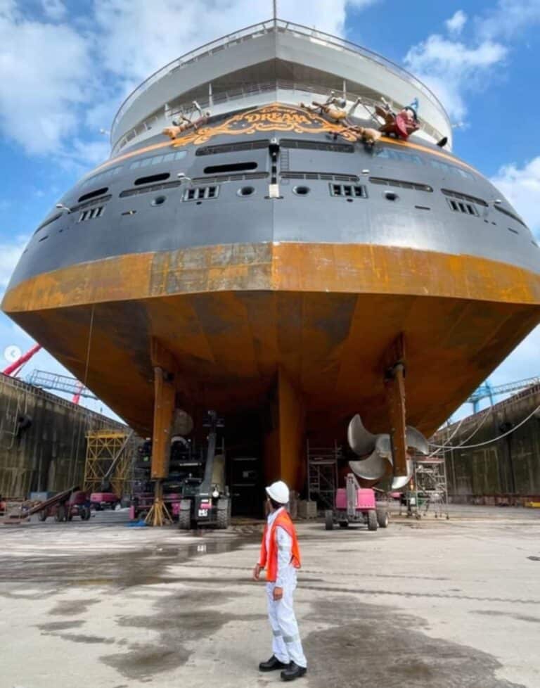 Disney Dream Completes Drydock in France Chip and Company