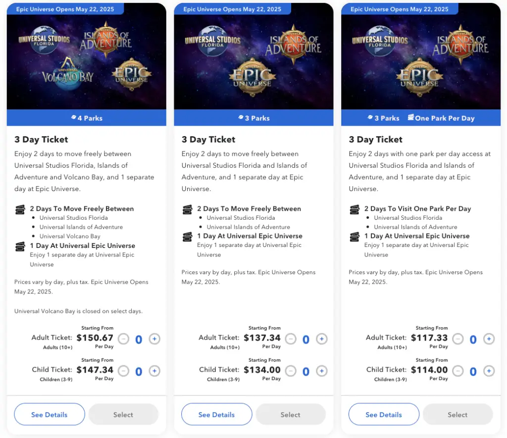 epic ticket pricing