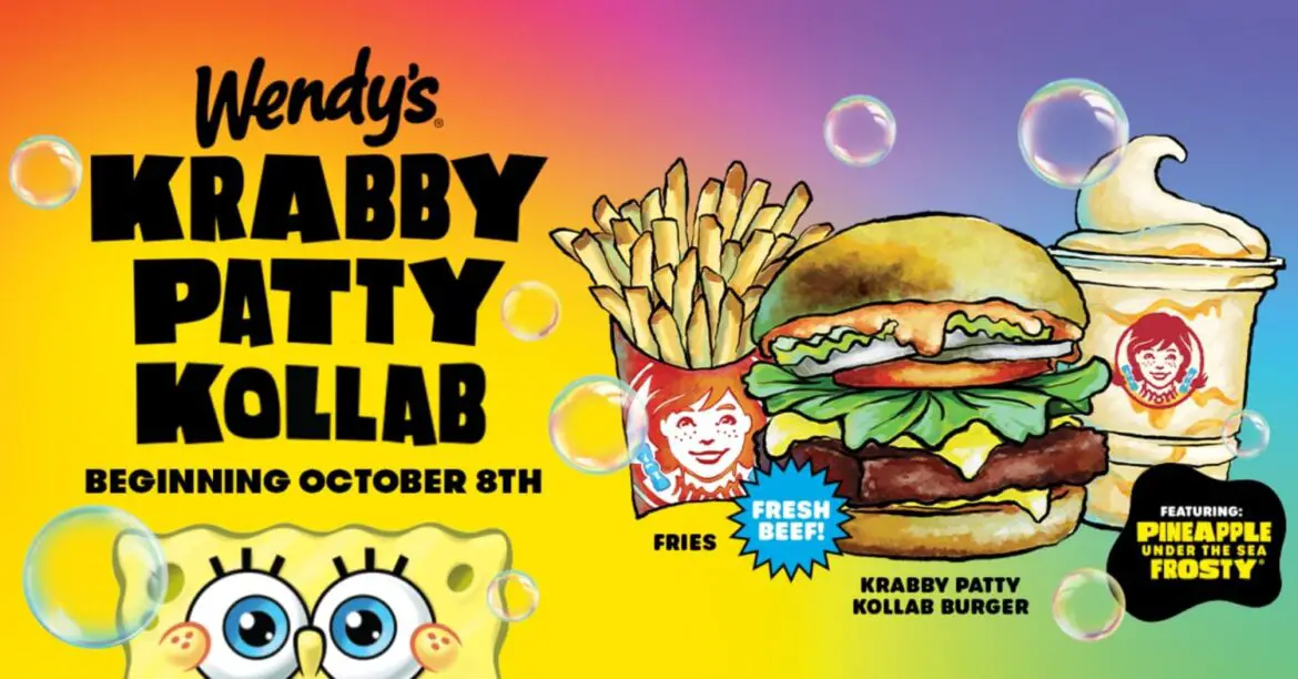 Wendy’s Celebrates 25 Years of SpongeBob SquarePants with Krabby Patty Kollab