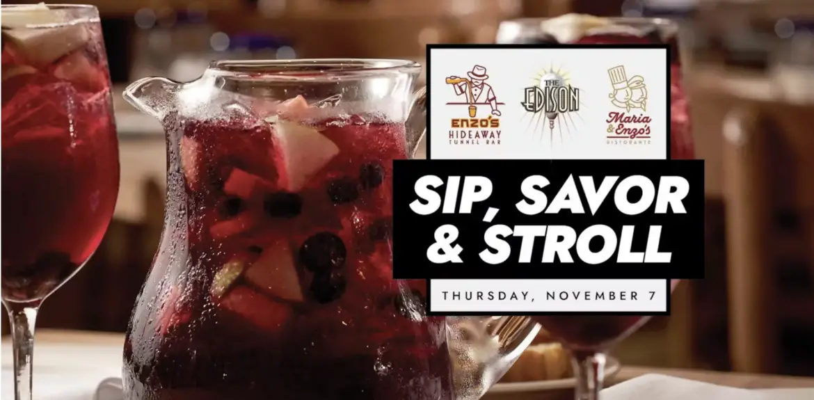 Holiday-Themed “Sip, Savor & Stroll” Coming to Disney Springs this November