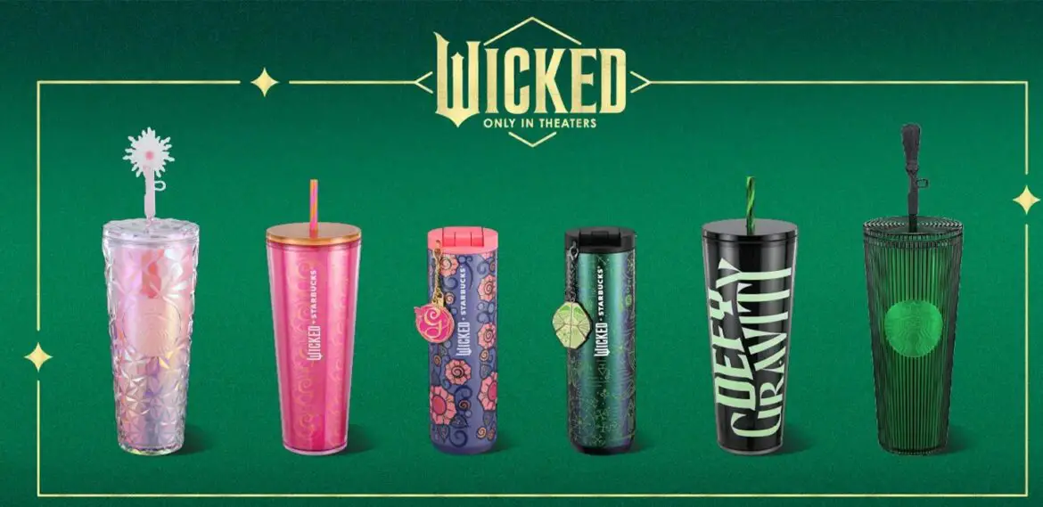 Starbucks Releases New “Wicked” Merchandise Collection