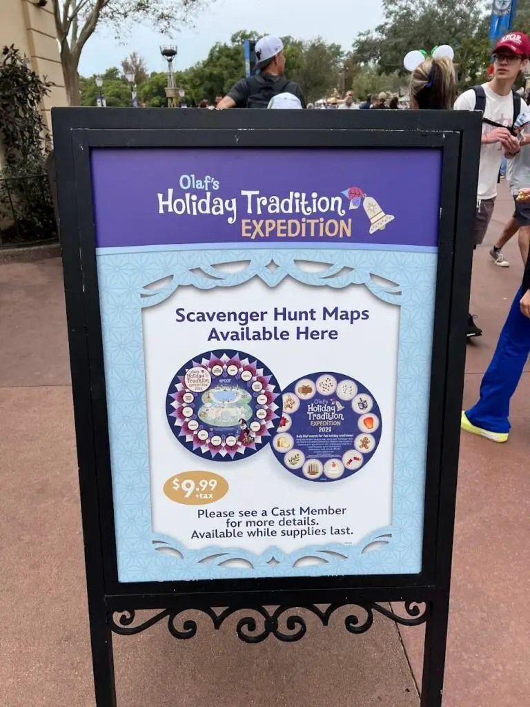 Details and Pricing Revealed for Olaf Scavenger Hunt at 2024 EPCOT Festival of the Holidays 3