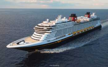 Disney Treasure Cruise Ship Conducts Horn Tests During Transatlantic Crossing 1