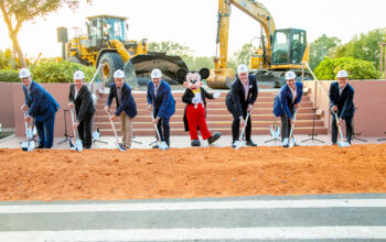 Disney World swan and dolphin ground breaking cover