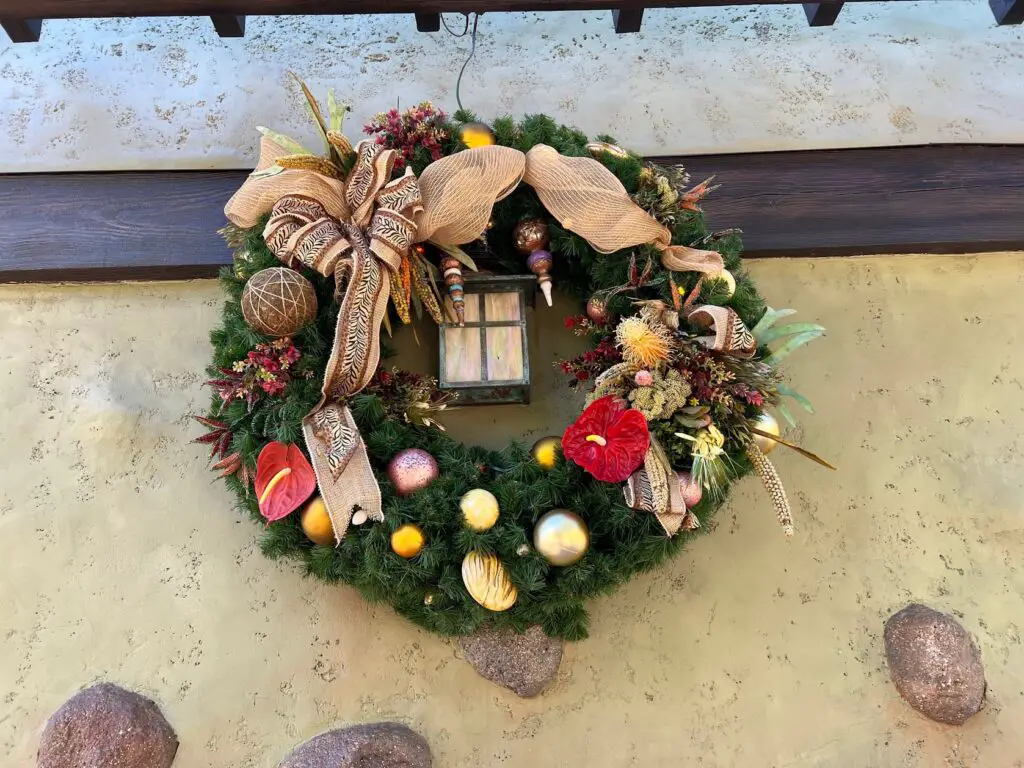 Disney's Animal Kingdom Decorated for the Holidays with Festive Christmas Tree 2