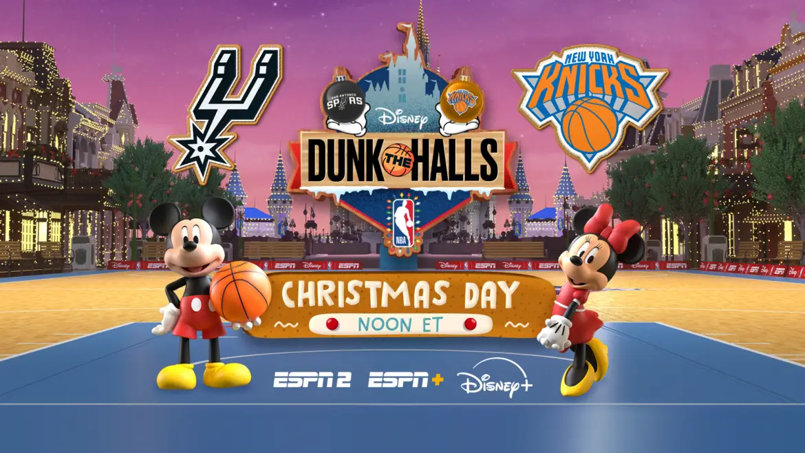 Disney and the NBA Team Up to Present ‘Dunk the Halls’ First Real-Time Animated NBA Game