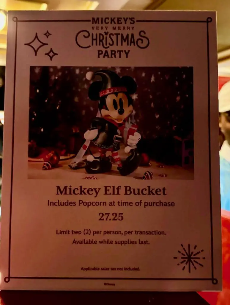 First Look at Elf Mickey Popcorn Bucket from Very Merry Christmas Party 3 (2)