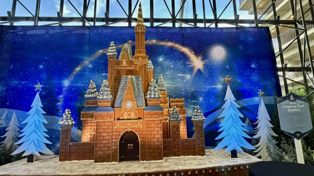 First look at the Gingerbread Castle in Disney’s Contemporary Resort 1