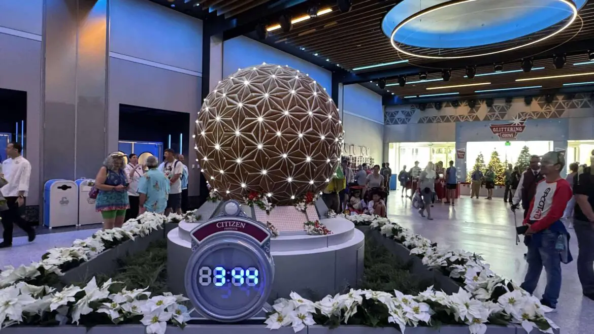 EPCOT Debuts Stunning Gingerbread Spaceship Earth at 2024 Festival of the Holidays