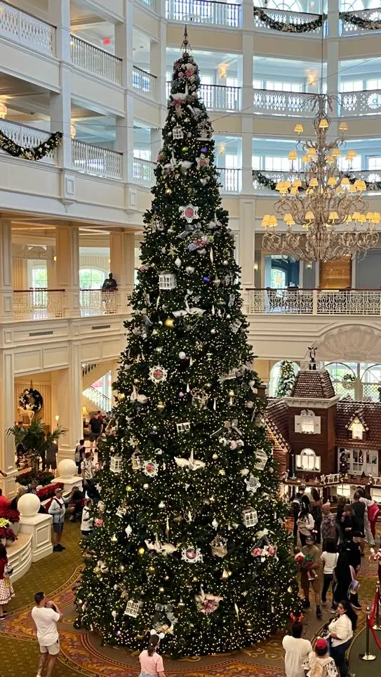 Grand Floridian Resort Christmas Tree Up Now for the Holidays 2024 3