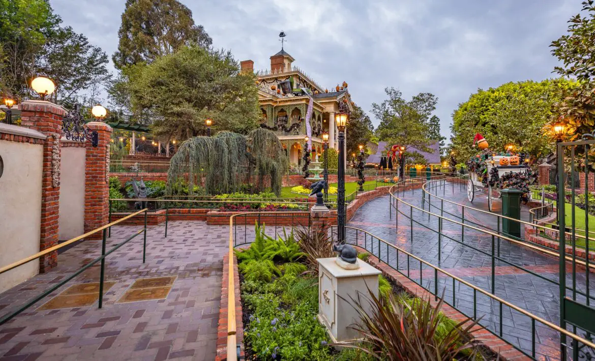 First Look at New Expanded Grounds of Haunted Mansion in Disneyland