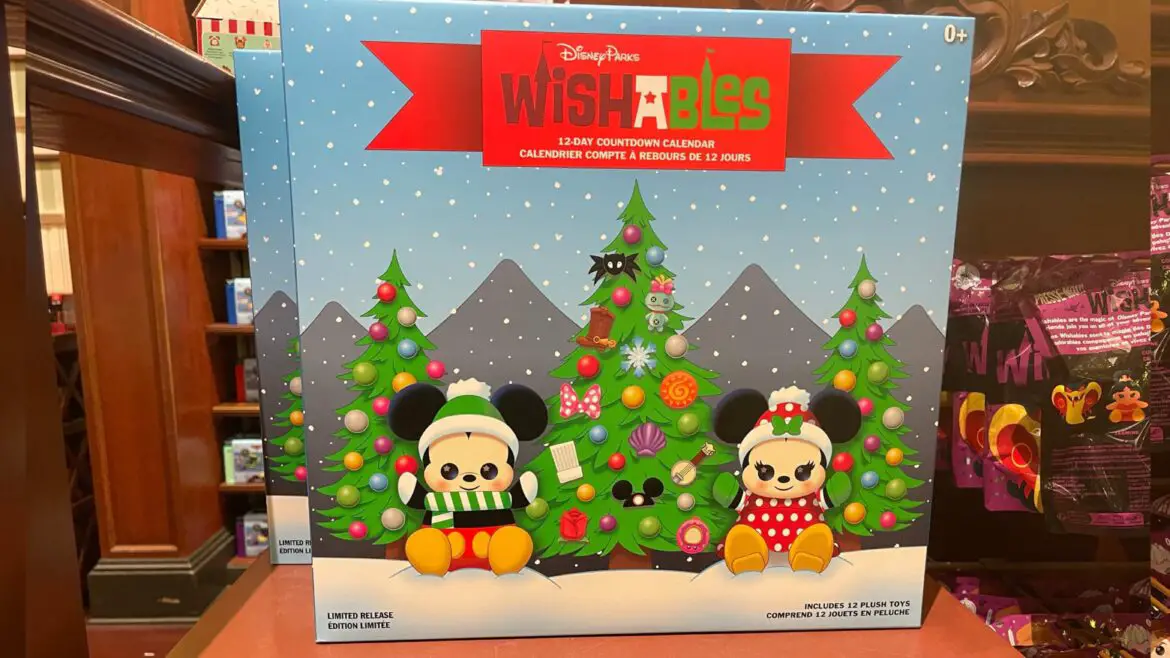 Countdown to Christmas with Disney Parks Wishables Plush Holiday Countdown Calendar!