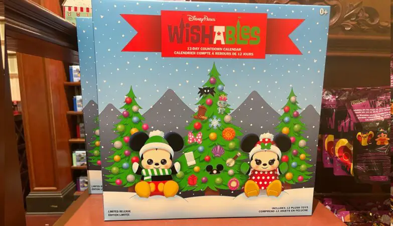 Disney Parks Wishables Plush Holiday Countdown Calendar