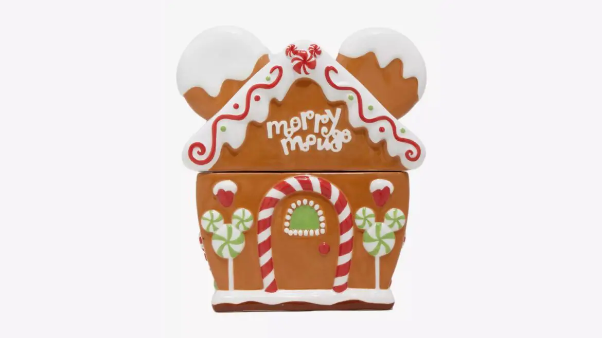 This Mickey Mouse Gingerbread House Cookie Jar Is A Magical Addition To Your Kitchen!