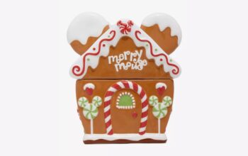 Mickey Mouse Gingerbread House Cookie Jar