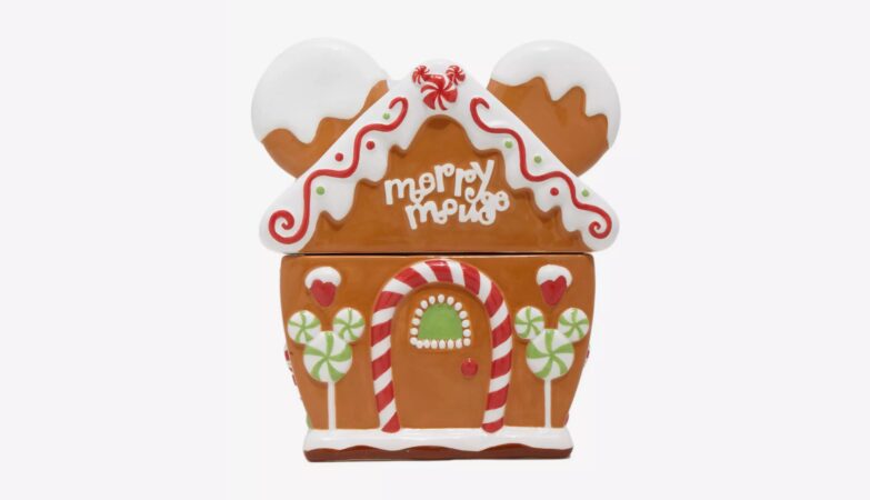 Mickey Mouse Gingerbread House Cookie Jar