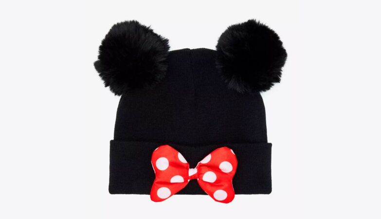 Minnie Mouse Pom Pom Ears Beanie