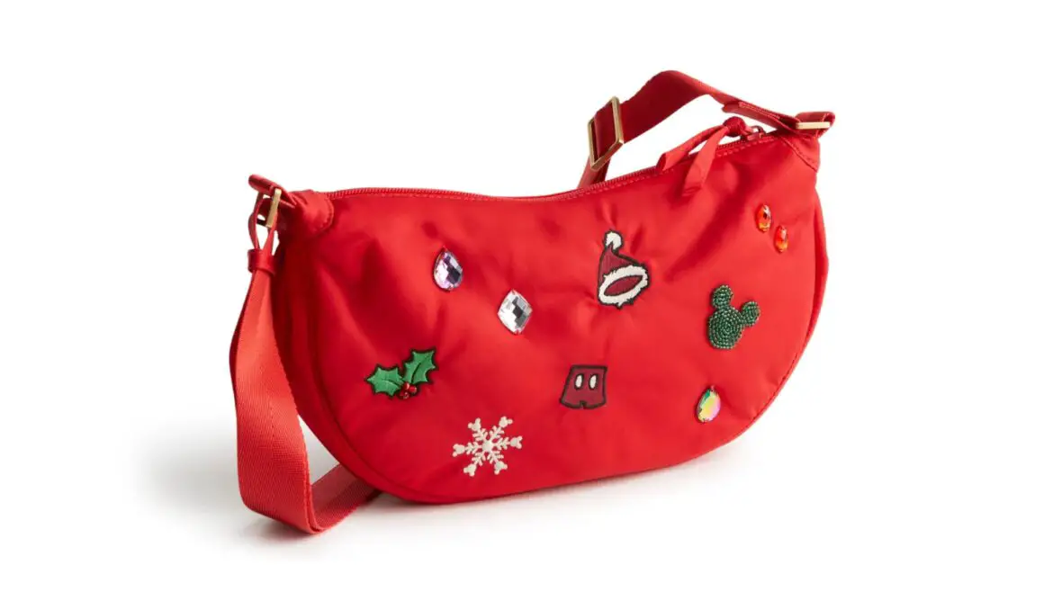 Ring in the Holidays with the Mickey Mouse Holiday Icons Sling Crossbody Bag by Vera Bradley