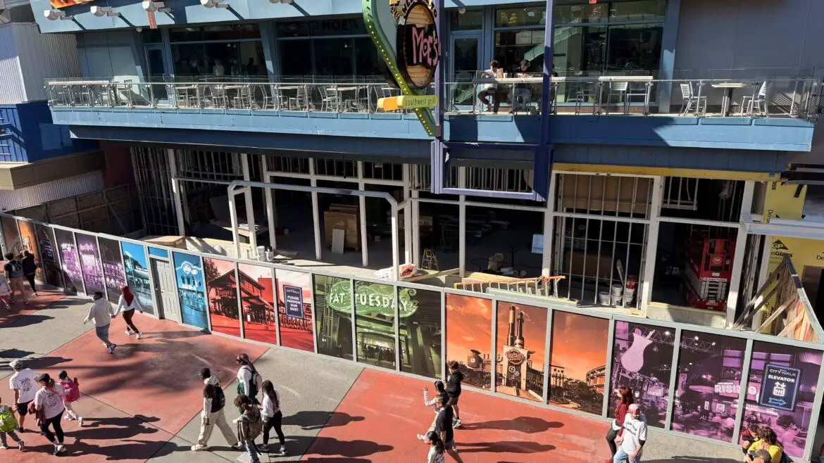 Universal Studios Store Expansion Construction Update for November 2024