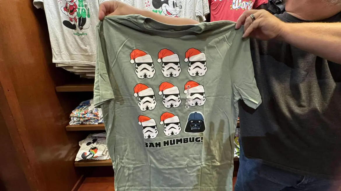 Bring the Force to the Holidays with the Darth Vader and Santa Stormtroopers Bah Humbug Shirt