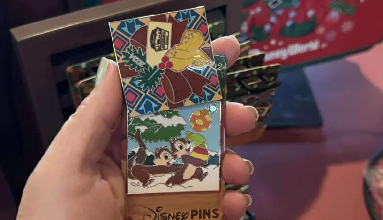 Chip and Dale Wilderness Lodge Christmas Pin