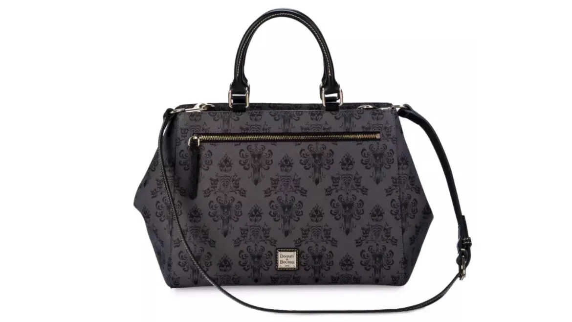 A Hauntingly Chic Accessory: The Haunted Mansion Wallpaper Dooney and Bourke Satchel