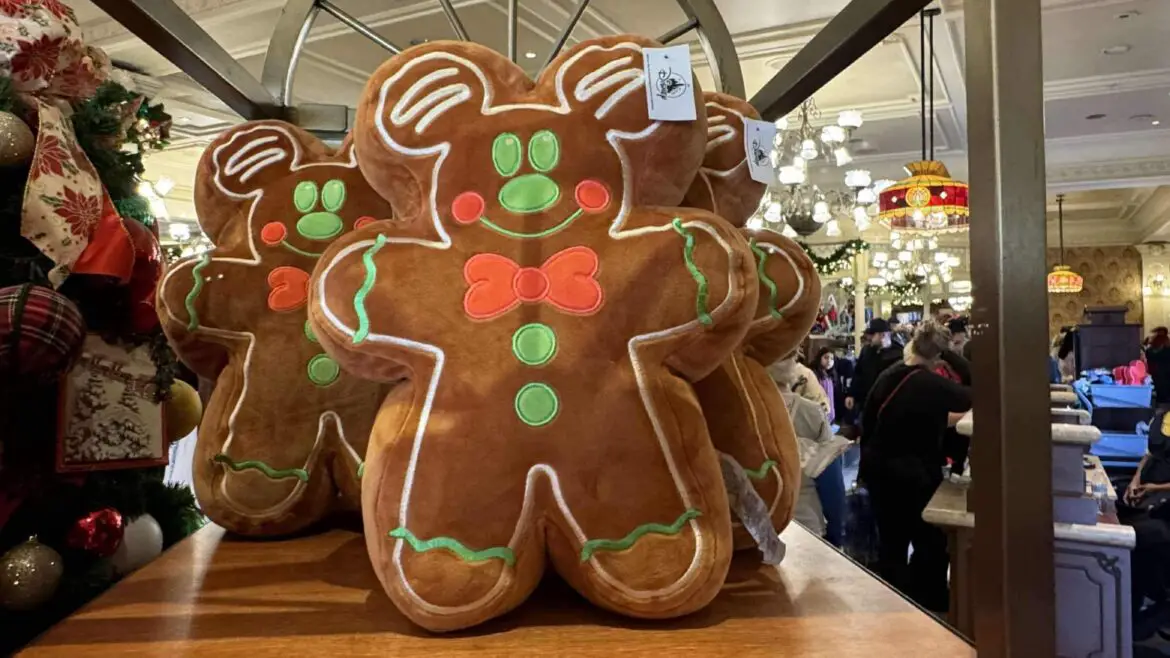 Sweet Dreams with this Mickey Mouse Gingerbread Cookie Pillow