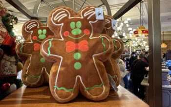 Mickey Mouse Gingerbread Cookie Pillow