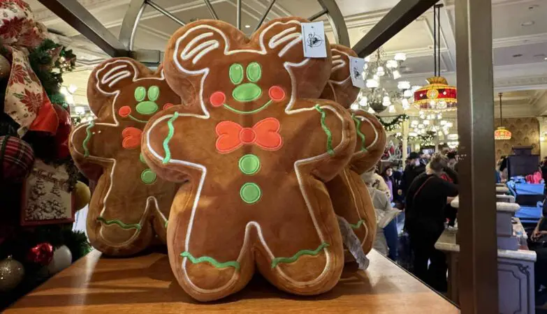 Mickey Mouse Gingerbread Cookie Pillow