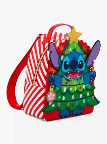 Stitch Christmas Tree Loungefly Mini Backpack